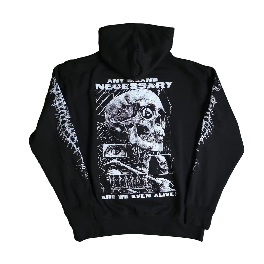 Are We Even Alive Pullover Hoodie Black